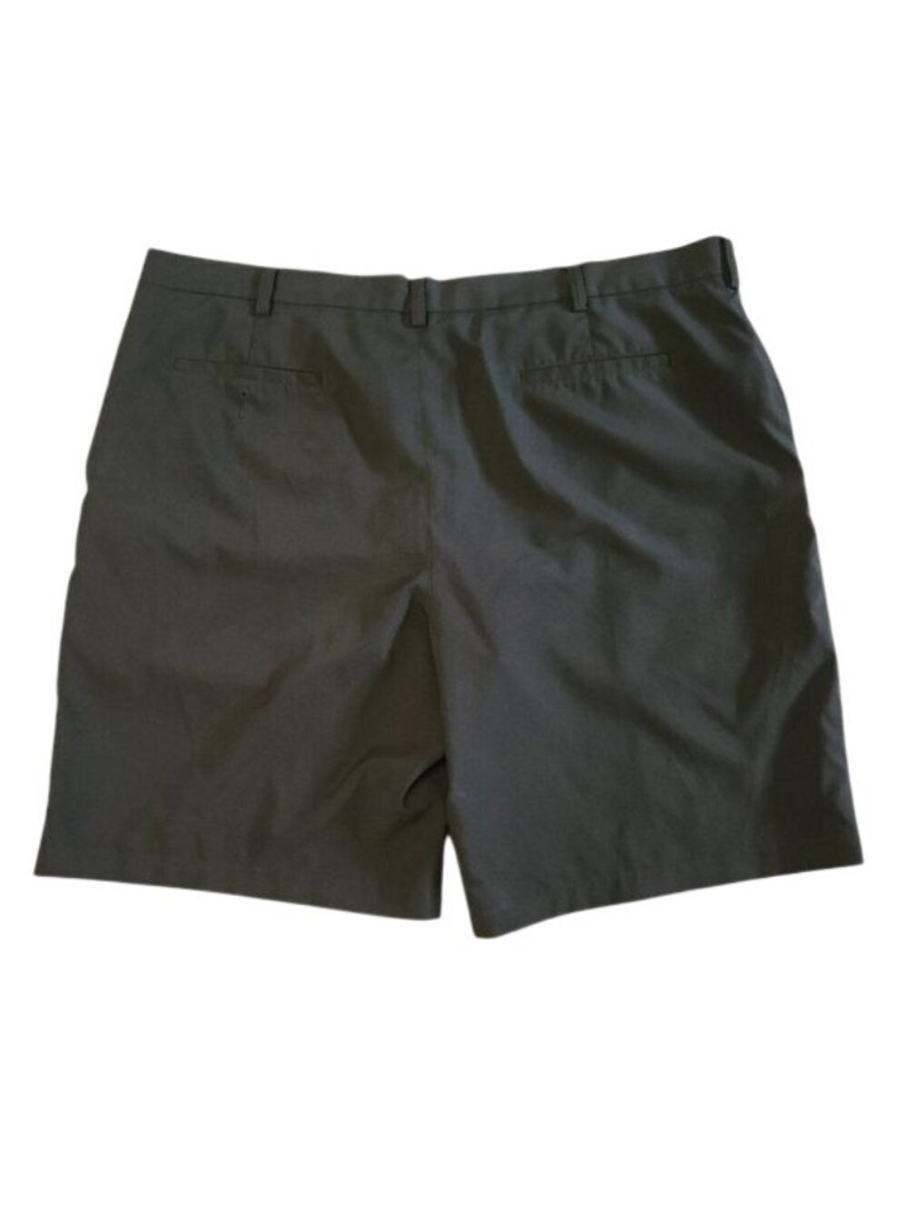 PGA Tour Mens Black Golf Shorts Size 42 100% Polyester Flat Front Casual Lightwe
